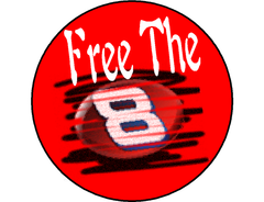 "Free The 8" Decal